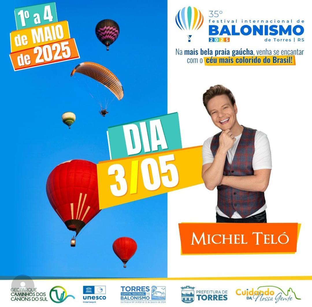 Kitnet S2 Em Torres-Rs - Na Mais Bela Praia Gaucha - Cozinha - Banheiro - Ar Condicionado - Tv Smart 32' - Wi-Fi - Estacionamento - Anfitria Superhost No Bnb Zewnętrze zdjęcie